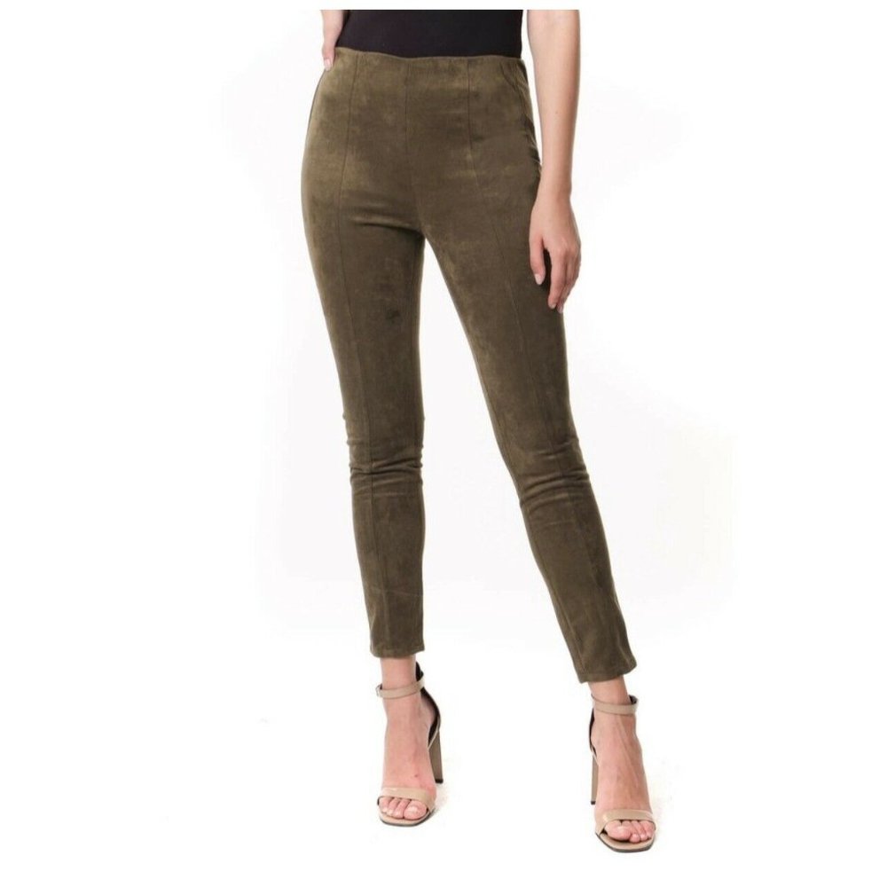 NEW BLANKNYC Into The Forest Faux Suede Skinny Ankle Leggings (Size 25)
